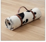 Genuine Black and White Cowhide Rug | Natural Spotted Holstein Pattern Cowskin Area Rug | Modern Leather Carpet for Living Room