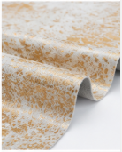 Natural Gold and White Speckled Cowhide Rug, Genuine Hair-on-Hide Area Mat