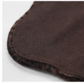 Authentic Dark Brown Stenciled Cowhide Rug -  Printed Leather Area Rug