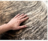 Genuine Brown Brindle Cowhide Rug | Natural Honey & Dark Striped Cow Hide Leather Area Rug | Exotic Western Living Room Floor Decor