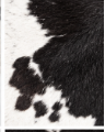 Authentic Black and White Salt & Pepper Cowhide Area Rug – Genuine Speckled Leather Accent Mat