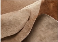 Genuine Chestnut Brown & White Cowhide Rug | Natural Spotted Warm Brown Cowskin Area Rug | Rustic Leather Carpet for Living Room