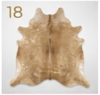 Light Beige & White Cowhide Rug - Genuine Soft Palomino Leather Area Rug
