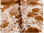 Brown & White Speckled Cowhide Rug | Genuine Natural Cow Skin Rug | Western Farmhouse Area Rug | Real Leather Hide Carpet