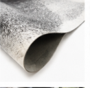 Grey Salt and Pepper Cowhide Rug - Genuine Monochrome Leather Area Rug