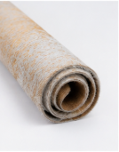 Natural Gold and White Speckled Cowhide Rug, Genuine Hair-on-Hide Area Mat