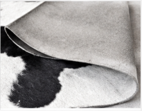 Classic Black and White Cowhide Rug, Genuine Hair-on-Hide Area Rug