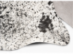 Black & White Speckled Cowhide Rug | Genuine Cow Skin Rug | Natural Hair on Hide Area Rug | Modern Farmhouse Decor