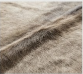 Authentic Taupe Grey & Beige Cowhide Area Rug – Genuine Natural Leather Accent Mat