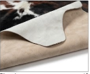 Tricolor Black, Brown & White Cowhide Rug - Genuine Patchwork Natural Leather Area Rug