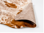 Brown & White Speckled Cowhide Rug | Genuine Natural Cow Skin Rug | Western Farmhouse Area Rug | Real Leather Hide Carpet