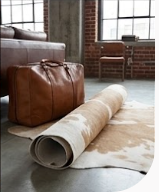 Genuine Champagne Beige & White Cowhide Rug | Natural Light Tan Spotted Cowskin Area Rug | Soft Cream Leather Carpet for Living Room