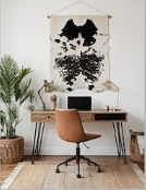 Genuine Black and White Cowhide Rug – Authentic Natural Leather Area Rug for Living Room & Home Decor