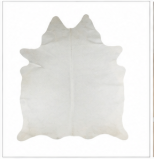 Classic Black and White Cowhide Rug - Genuine Natural Leather Area Rug