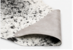 Black & White Speckled Cowhide Rug | Genuine Cow Skin Rug | Natural Hair on Hide Area Rug | Modern Farmhouse Decor