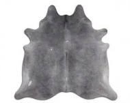 Natural Dark Grey Cowhide Rug - Luxury Genuine Leather Area Rug