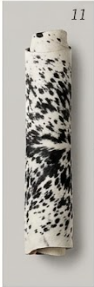 Black & Grey Salt and Pepper Cowhide Rug - Genuine Speckled Leather Area Rug
