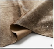 Genuine Grey Brindle Cowhide Rug | Natural Grey and White Cowskin Area Rug | Modern Taupe Brown Leather Carpet for Living Room