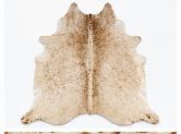 Authentic Light Beige & Cream Salt Pepper Cowhide Area Rug – Genuine Natural Leather Accent Mat