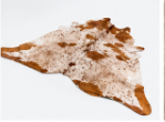 Brown & White Speckled Cowhide Rug | Genuine Natural Cow Skin Rug | Western Farmhouse Area Rug | Real Leather Hide Carpet