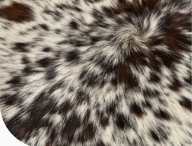 Genuine Salt & Pepper Cowhide Rug | Dark Brown & Off-White Speckled Cowskin Area Rug | Rustic Modern Western Leather Carpet