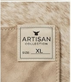 Genuine Champagne Beige Cowhide Rug | Natural Light Tan Brindle Cowskin Area Rug | Soft Cream Leather Carpet for Living Room