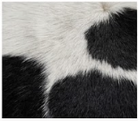 Genuine Black and White Cowhide Rug | Natural Spotted Cow Skin Area Rug | Classic Holstein Pattern Leather Carpet for Living Room