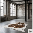 Authentic Brown and White Speckled Cowhide Rug -  Real Leather Area Rug