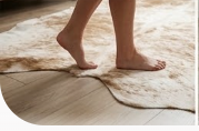Authentic Golden Tan & White Salt Speckled Cowhide Area Rug – Genuine Natural Leather Accent Mat
