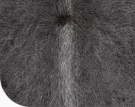 Natural Dark Grey Cowhide Rug - Luxury Genuine Leather Area Rug