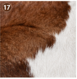Genuine Brown and White Cowhide Rug | Chestnut Tan & Pure White Leather Area Rug | Classic Western Cowskin Floor Carpet