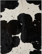 Genuine Black & White Peppered Cowhide Rug | Black Saddle Speckled Area Rug | Natural Salt and Pepper Cowskin Floor Carpet