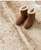 Genuine Champagne Beige Cowhide Rug | Natural Light Tan Brindle Cowskin Area Rug | Soft Cream Leather Carpet for Living Room