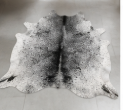 Grey Salt and Pepper Cowhide Rug - Genuine Monochrome Leather Area Rug