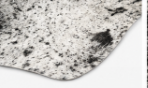 Black & White Speckled Cowhide Rug | Genuine Cow Skin Rug | Natural Hair on Hide Area Rug | Modern Farmhouse Decor
