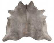 Natural Dark Grey Cowhide Rug - Luxury Genuine Leather Area Rug