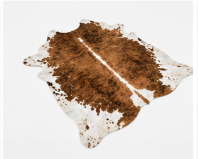 Brown Brindle Cowhide Rug – Natural Cow Skin Area Rug, Rustic Farmhouse Decor, Genuine Leather Hide Rug, Western Living Room Accent