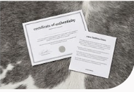 Genuine Grey & White Cowhide Rug | Natural Charcoal Spotted Cowskin Area Rug | Modern Silver Leather Carpet for Living Room