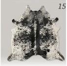 Black & Grey Salt and Pepper Cowhide Rug - Genuine Speckled Leather Area Rug