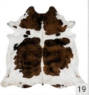 Authentic Brown and White Speckled Cowhide Rug -  Real Leather Area Rug
