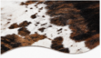 Brindle Cowhide Rug Natural Cow Skin Area Rug Brown Black White Cowhide Rug Genuine Hair On Hide Western Farmhouse Decor  Description
