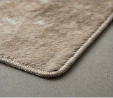 Authentic Taupe Grey & Beige Cowhide Area Rug – Genuine Natural Leather Accent Mat