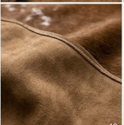 Genuine Brown & White Cowhide Rug | Natural Chestnut Leather Area Rug | White Rimmed Western Cowskin Carpet for Living Room