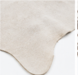 Authentic Chestnut & White Speckled Cowhide Area Rug – Genuine Tricolor Leather Accent Mat