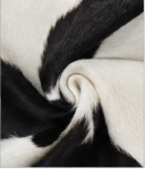 Classic Black and White Cowhide Rug - Genuine Natural Leather Area Rug