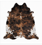 Brindle Cowhide Rug Natural Cow Skin Area Rug Brown Black White Cowhide Rug Genuine Hair On Hide Western Farmhouse Decor  Description