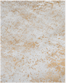 Natural Gold and White Speckled Cowhide Rug, Genuine Hair-on-Hide Area Mat