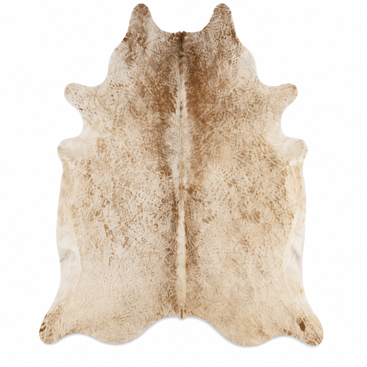 Genuine Champagne Beige Cowhide Rug | Natural Light Tan Brindle Cowskin Area Rug | Soft Cream Leather Carpet for Living Room