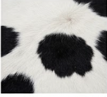 Genuine Black and White Cowhide Rug | Natural Spotted Cow Skin Area Rug | Classic Holstein Pattern Leather Carpet for Living Room
