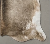 Authentic Taupe Grey & Beige Cowhide Area Rug – Genuine Natural Leather Accent Mat